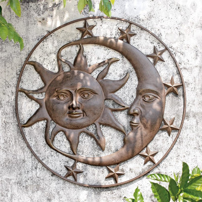 SPI Garden Celestial Splendor Sun and Moon Wall Plaque Wall Art SPI 