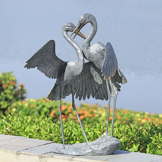 SPI Garden Gentle Embrace Sculpture (Cranes) Sculptures SPI 