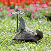 SPI Garden Ride Sharing Frog & Turtle Key Box Bird Feeders SPI 