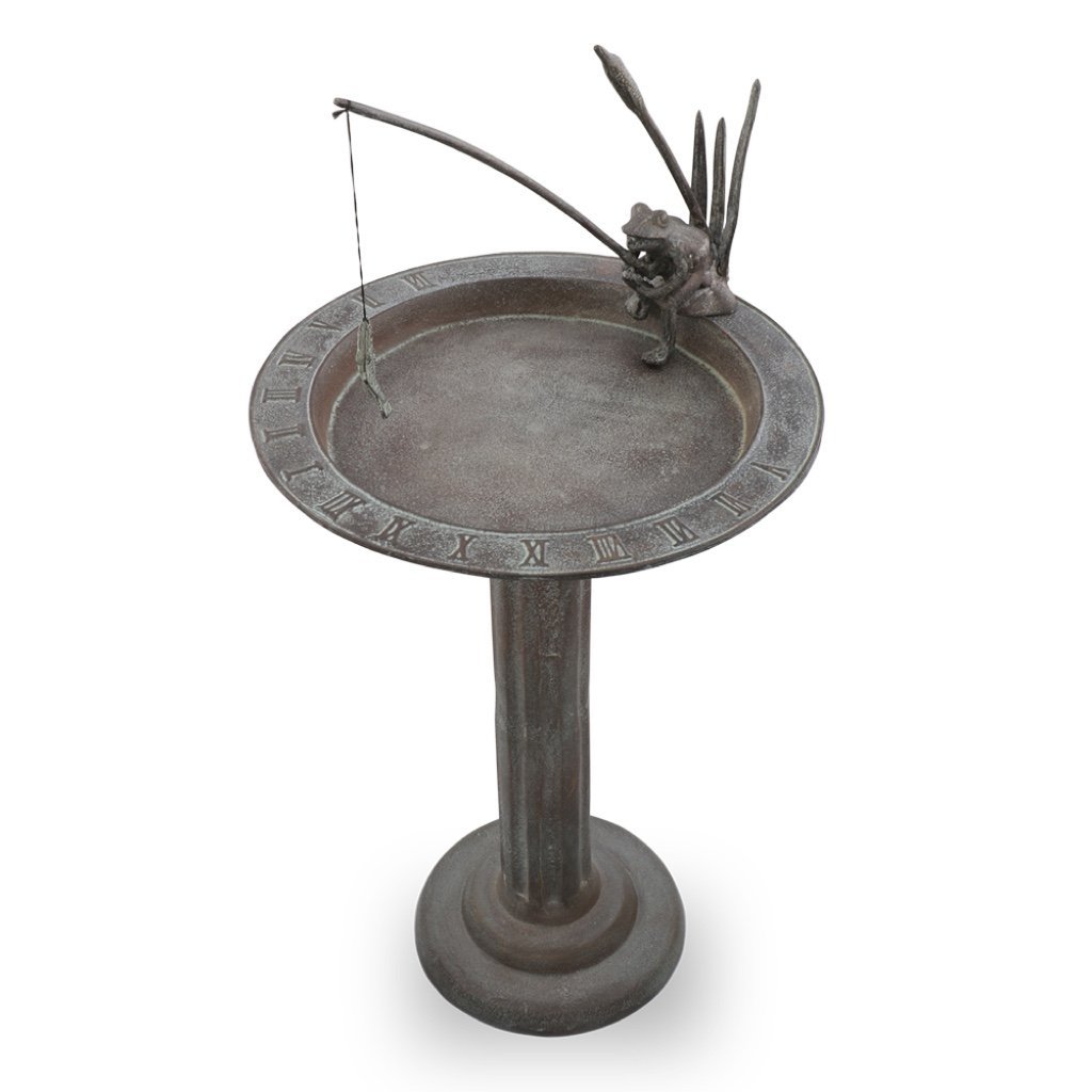 SPI Garden Fishing Frog Sundial Bird Bath Bird Feeders SPI 