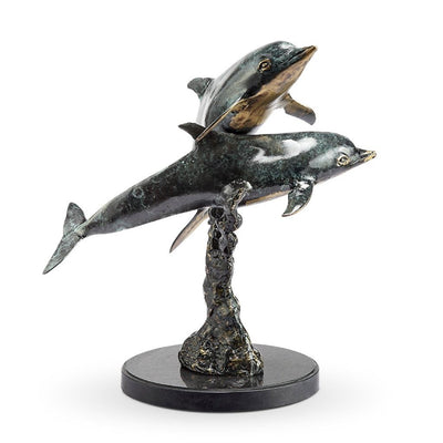 SPI Gallery Playful Dolphin Pair Sculpture Sculptures SPI 