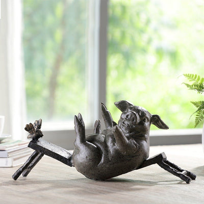 SPI Home Fat Pig Broken Bench Desktop Decor Sculptures SPI 