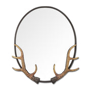 SPI Home Antler Oval Wall Mirror Wall Art SPI 