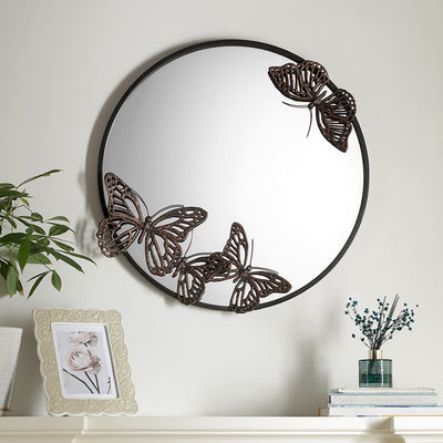 SPI Home Butterfly Round Wall Mirror Mirrors SPI 