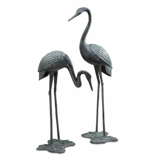 SPI Garden Large Crane Pair Sculptures SPI 