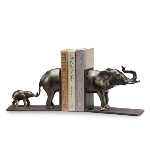 SPI Home Elephant & Baby Bookends Sculptures SPI 