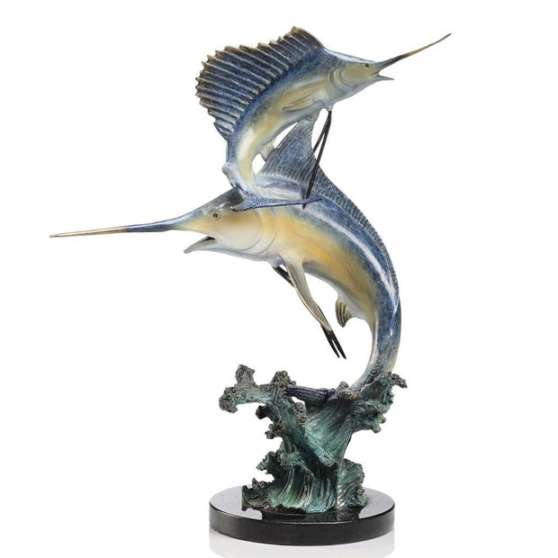 SPI Gallery Keys Double Marlin & Sailfish Sculpture Sculptures SPI 