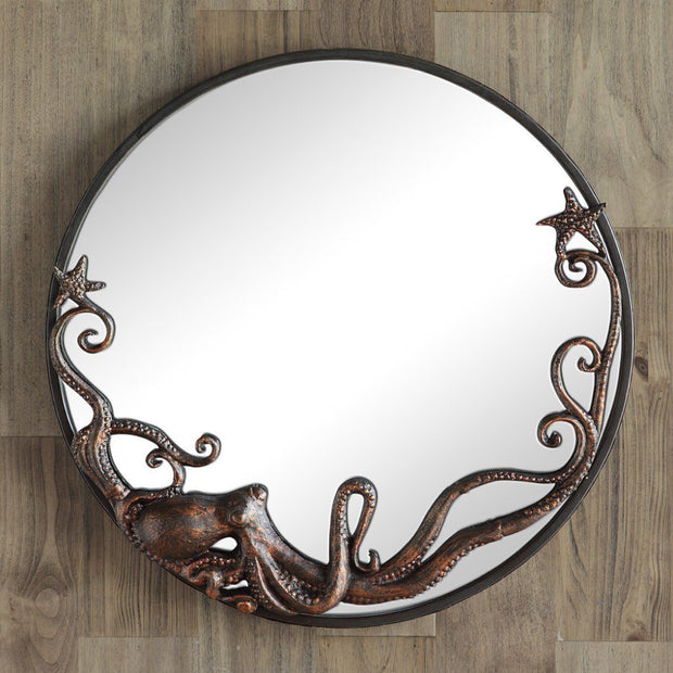 SPI Home Octopus Round Wall Mirror Wall Art SPI 