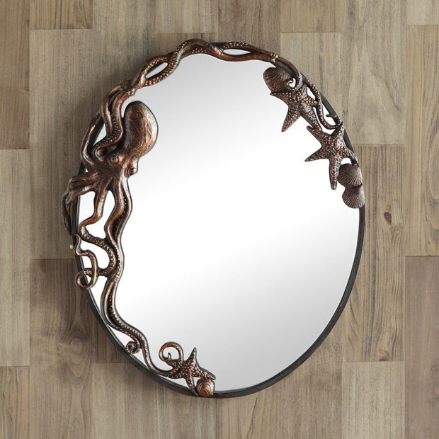 SPI Home Octopus Oval Wall Mirror Wall Art SPI 