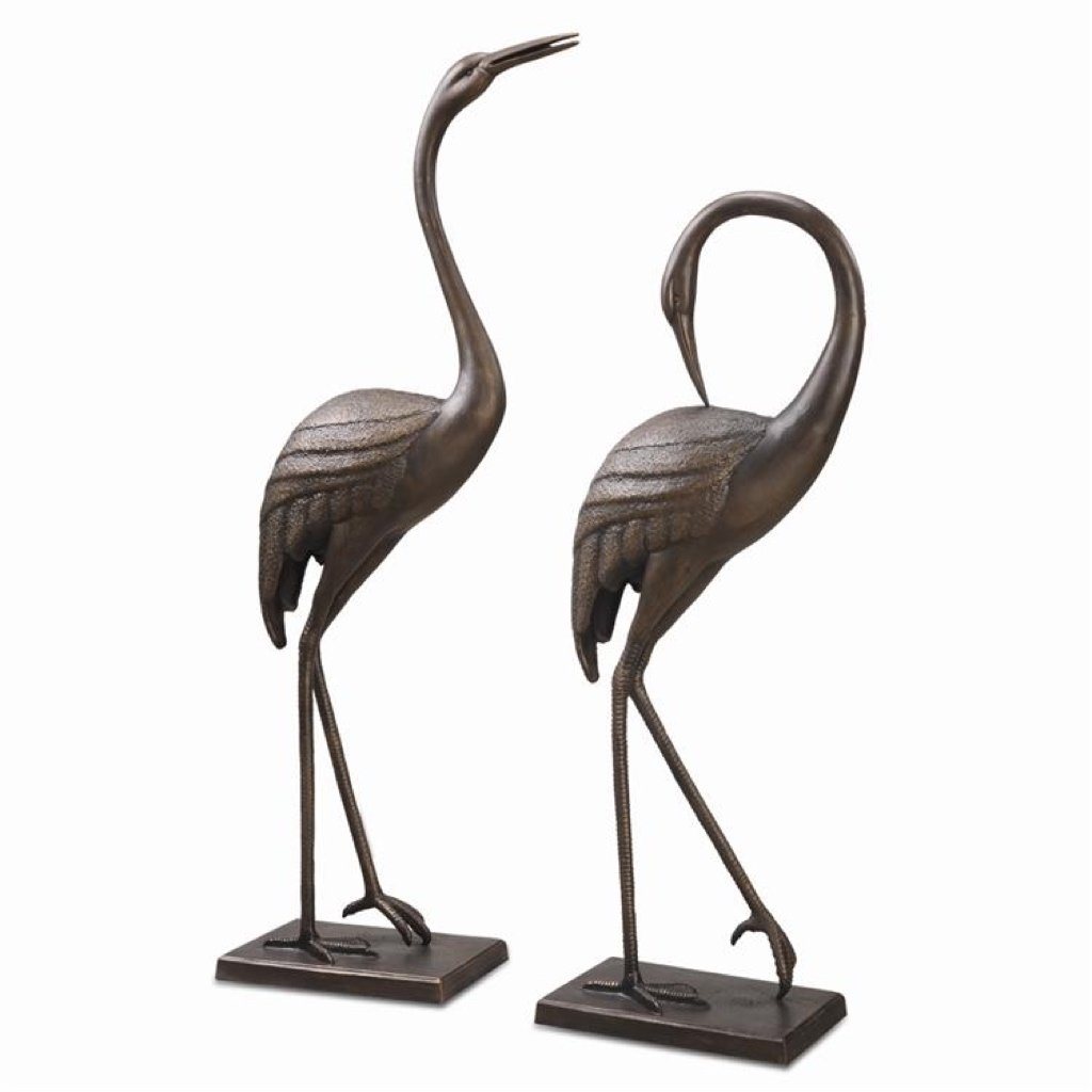 SPI Garden Graceful Crane Pair Sculptures SPI 