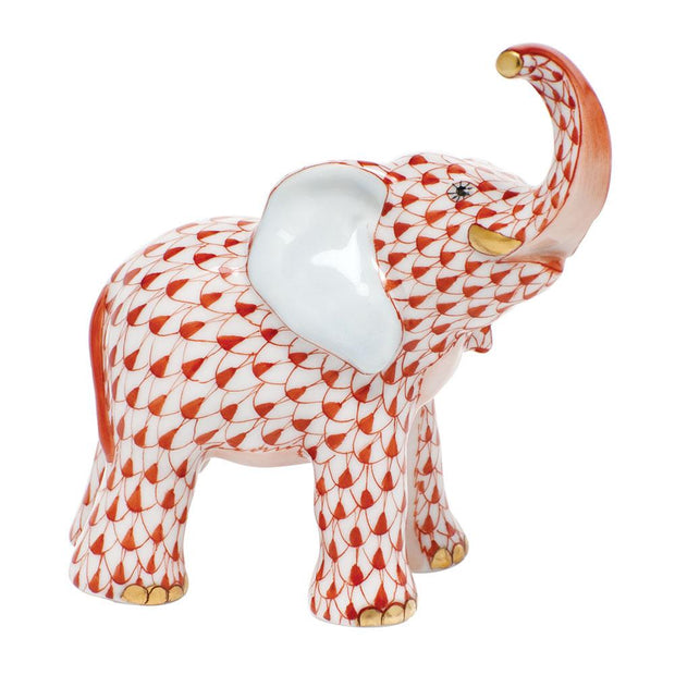 Herend Young Elephant Figurines Herend Rust 