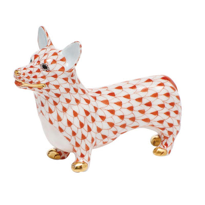 Herend Corgi Figurines Herend Rust 