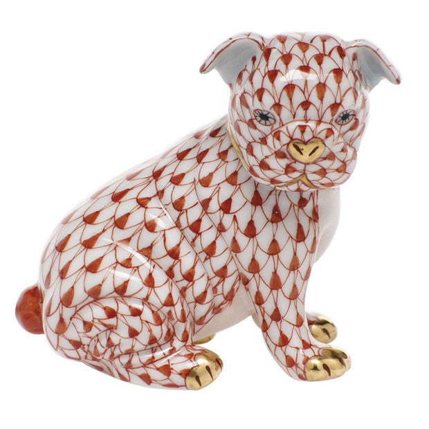 Herend Bulldog Puppy Figurines Herend Rust 