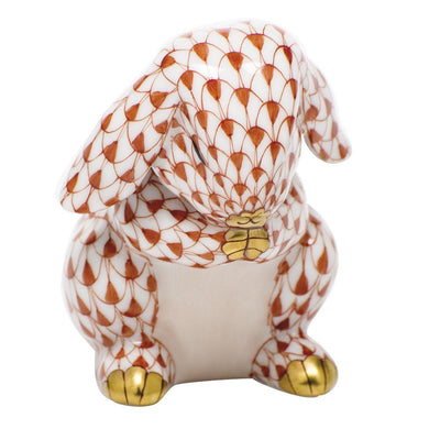 Herend Praying Bunny Figurines Herend Rust 