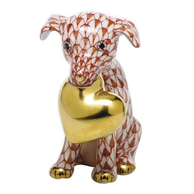 Herend Puppy Love Figurines Herend Rust 