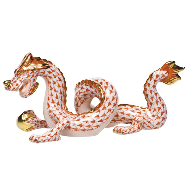 Herend Small Dragon Figurines Herend Rust 