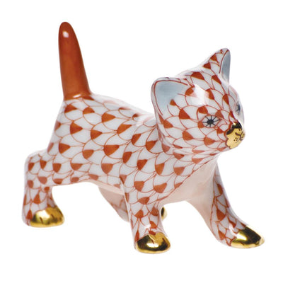 Herend Strutting Kitty Figurines Herend Rust 