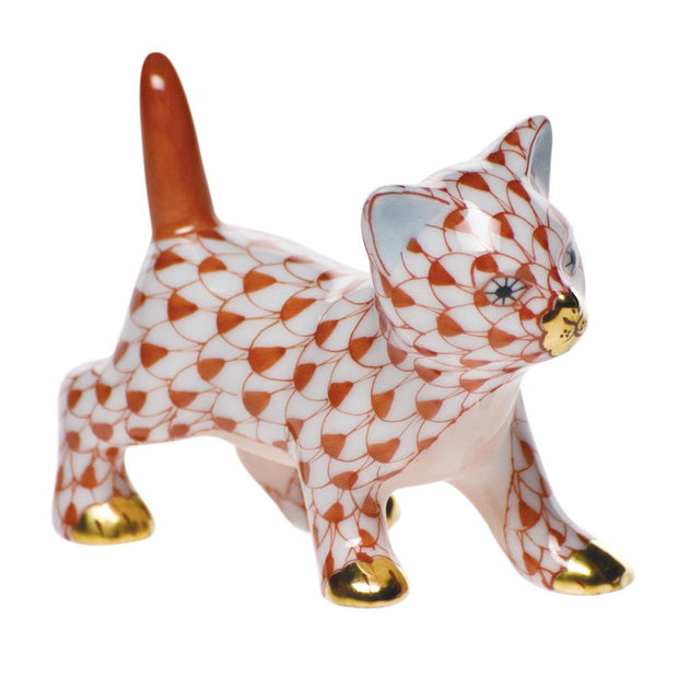 Herend Strutting Kitty Figurines Herend Rust 