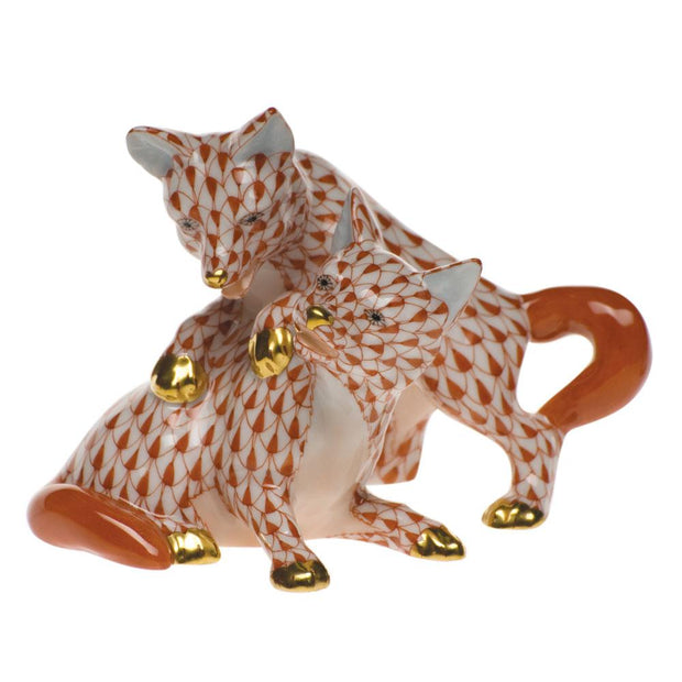 Herend Foxes Figurines Herend 