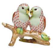 Herend Love Birds On Branch Figurines Herend Rust 