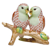 Herend Love Birds On Branch Figurines Herend Rust 