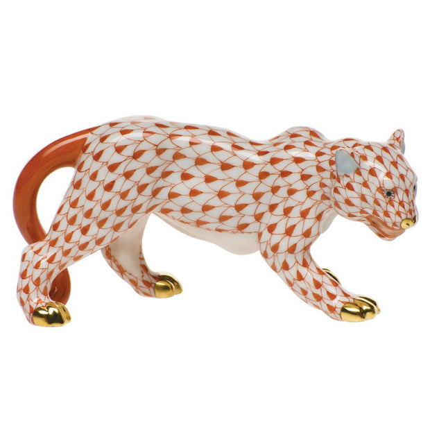 Herend Small Tiger Figurines Herend Rust 