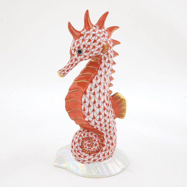 Herend Seahorse On Scallop Shell Figurines Herend Rust 
