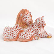 Herend Lion And Lioness Figurines Herend Rust 