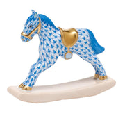 Herend Rocking Horse Figurines Herend Blue 