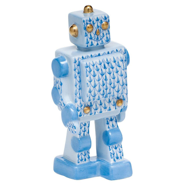 Herend Toy Robot Figurines Herend Blue 