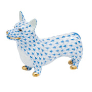 Herend Corgi Figurines Herend Blue 