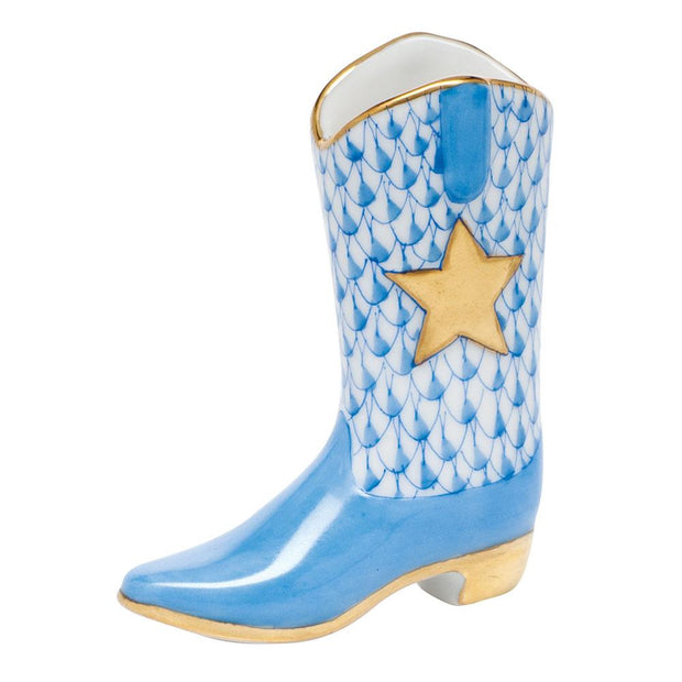 Herend Cowboy Boot Figurines Herend Blue 
