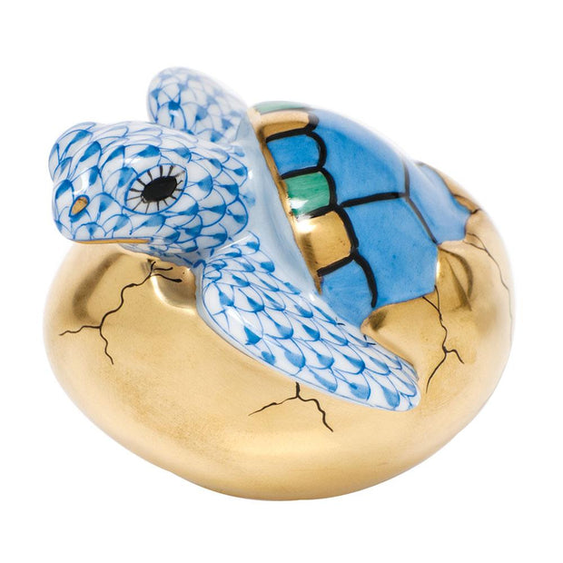 Herend Hatching Sea Turtle Figurines Herend Blue 