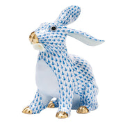 Herend Bunny W/Daisy Figurines Herend Blue 