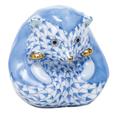 Herend Baby Hedgehog Figurines Herend Blue 