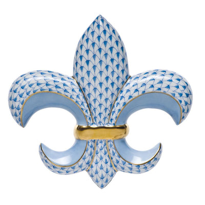 Herend Fleur De Lis Figurines Herend Blue 