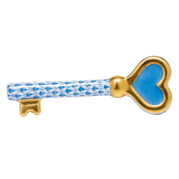 Herend Key To My Heart Figurines Herend Blue 