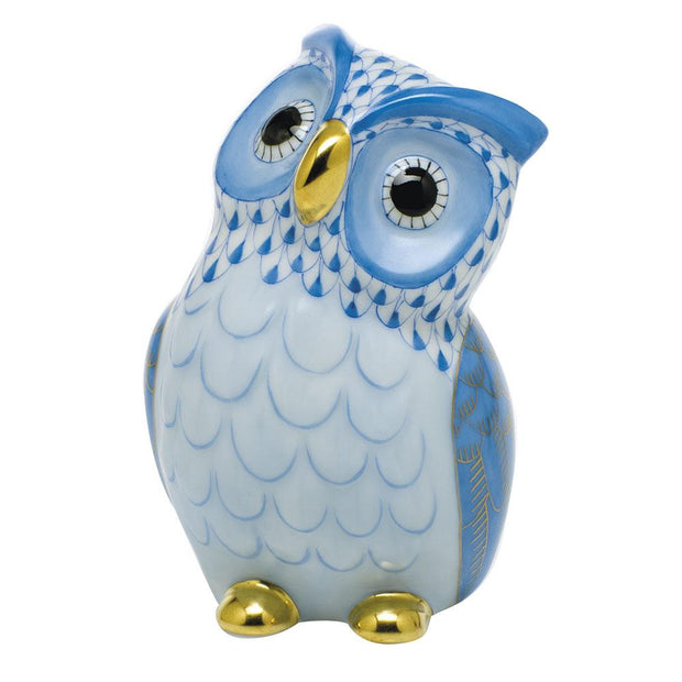 Herend Owl Figurines Herend Blue 