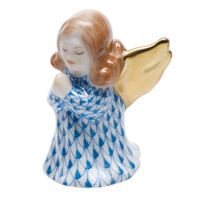Herend Small Praying Angel Figurines Herend Blue 
