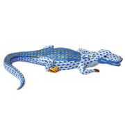 Herend Small Alligator Figurines Herend Blue 