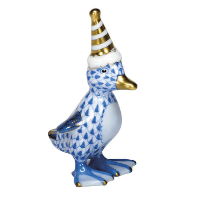 Herend Party Duckling Figurines Herend Blue 