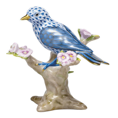 Herend Mountain Bunting Figurines Herend Blue 