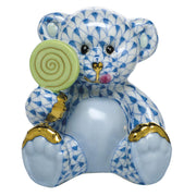 Herend Sweet Tooth Teddy Figurines Herend Blue 