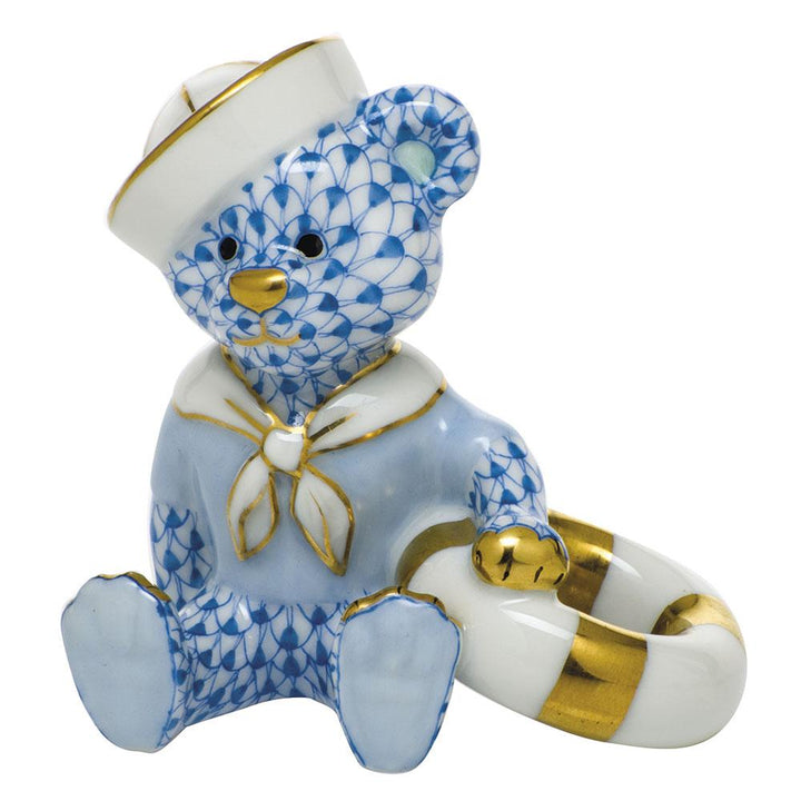 Herend Sailor Bear Figurines Herend Blue 