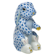 Herend Bunny Slippers Figurines Herend Blue 