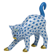 Herend Arched Cat Figurines Herend Blue 