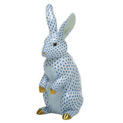 Herend Large Standing Rabbit Figurines Herend Blue 