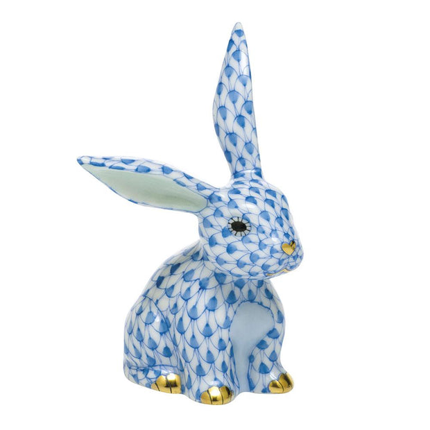 Herend Funny Bunny Figurines Herend Blue 