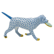 Herend Frisbee Dog Figurines Herend Blue 