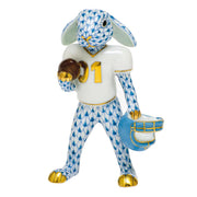 Herend Football Bunny Figurines Herend Blue 